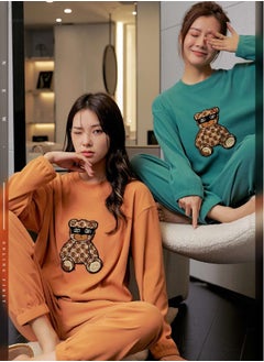 Generic Comfortable casual loungewear set pajamas set (Marigold)  - Image 3