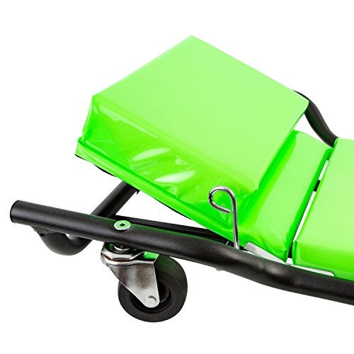 OEMTOOLS 24977 36” Mechanic’s Creeper with Headrest, Low Profile Creeper, Automotive Creeper, 350 Pound Weight Capacity, Green - Image 4