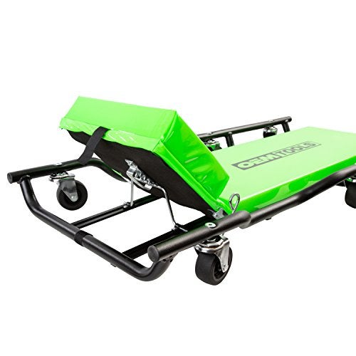 OEMTOOLS 24977 36” Mechanic’s Creeper with Headrest, Low Profile Creeper, Automotive Creeper, 350 Pound Weight Capacity, Green - Image 3