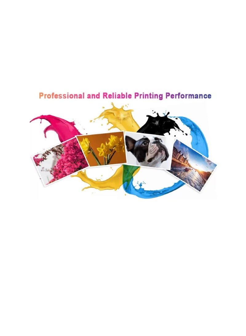 Terabyte GT51 GT52 InkCompatible Ink Cartridges for HP DeskJet GT 5810,GT 5820, 5821, 5822, 310,315,316,319,410,415,416,419 720,750,790 Printers (4-Packs) - Image 5