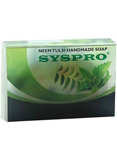 SYSPRO Neem Tulsi Handmade Soap For Pimple Removal Acne Glowing Skin Natural Herbal Organic Soap For Women Men (Each 100 G) (Pack Of 4)  - Image 3