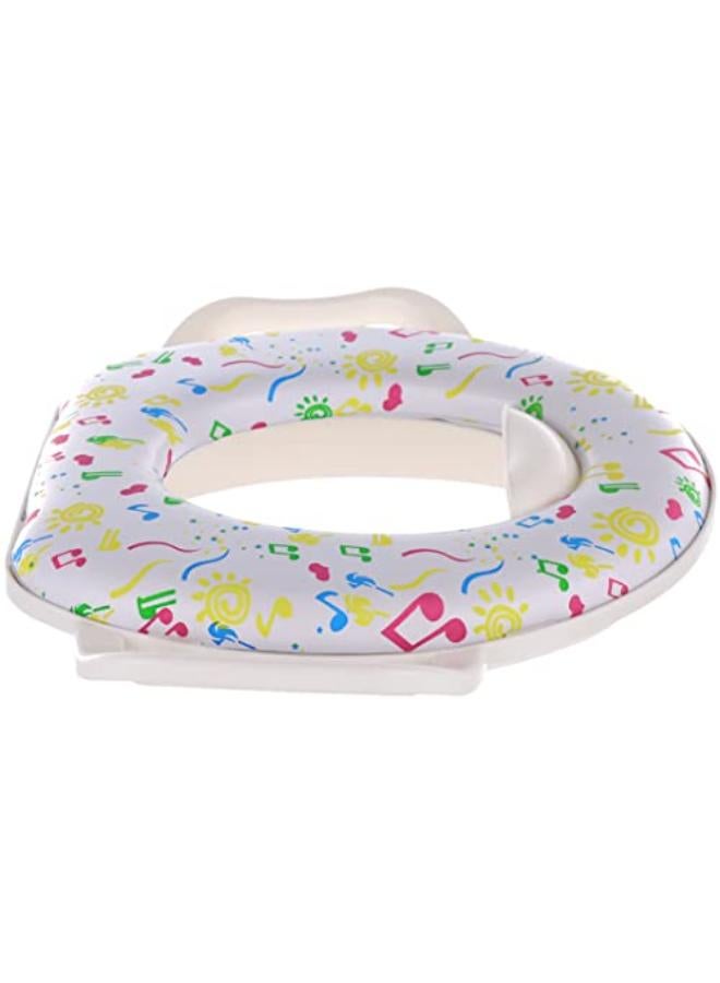 مقعد حمام كاندي بيبي مع مقبض مطبوع عليه أشكال للجنسين - Image 2