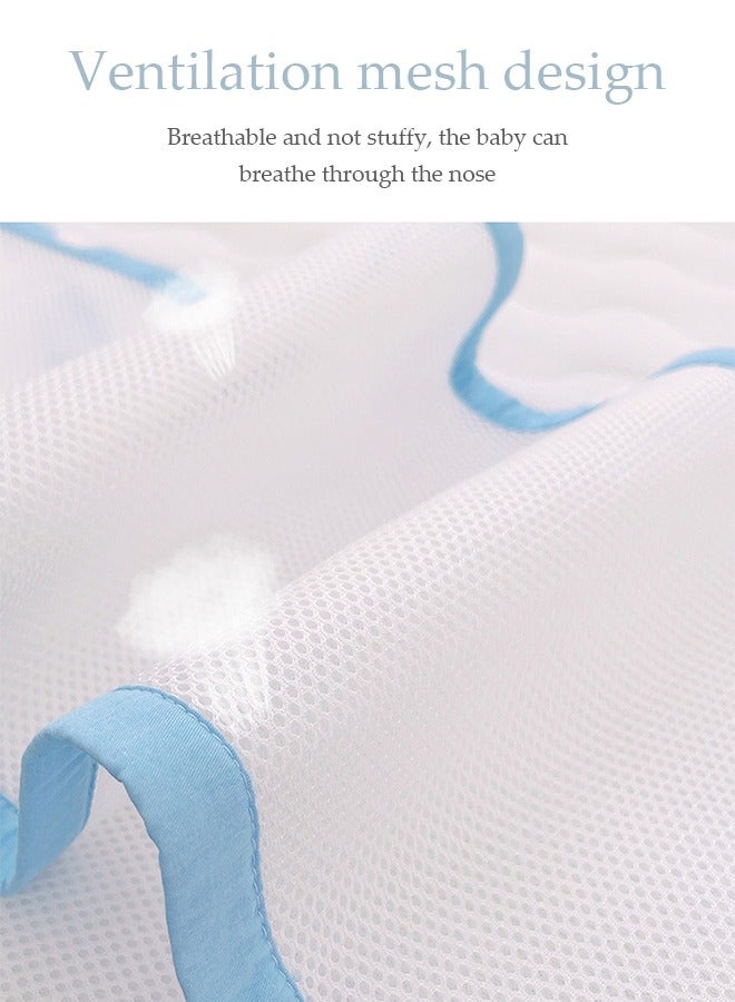 DUNISO 5 Pieces of Baby Crib Bumper Breathable, anti collision crib cushion, rectangular crib protective pad, can be spliced and bent, suitable for boys and girls to use in summer, 120*70cm - Image 3