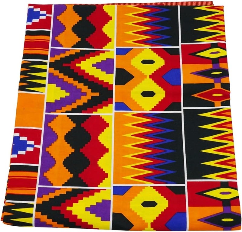 African Wax Print Fabric 3 Yards Bright Color Flower Pattern For Dress DIY - Image 5