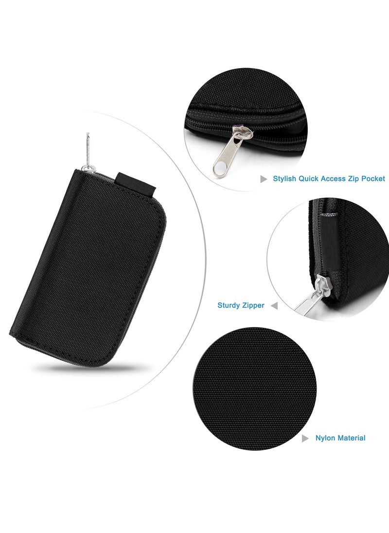 SYOSI Memory Card Cases Slot Zippered Carrying Holder Bags Pouch Organizer Keeper Media Storage Organization Eco Fused Case  - Image 5