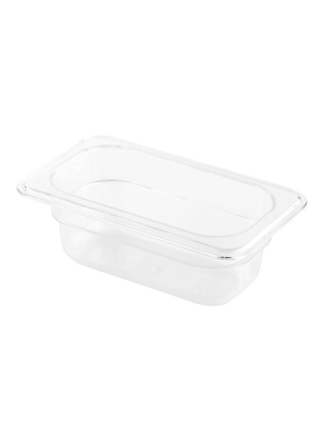 Restaurantware 2.5 Inch Deep Food Pans, 1 1/9 Size Commercial Food Storage Container - Freezable, Break-Resistant, Clear Plastic Cold Pans, Dishwashable, For Kitchens, Restaurants, Or Cafeterias - Image 1