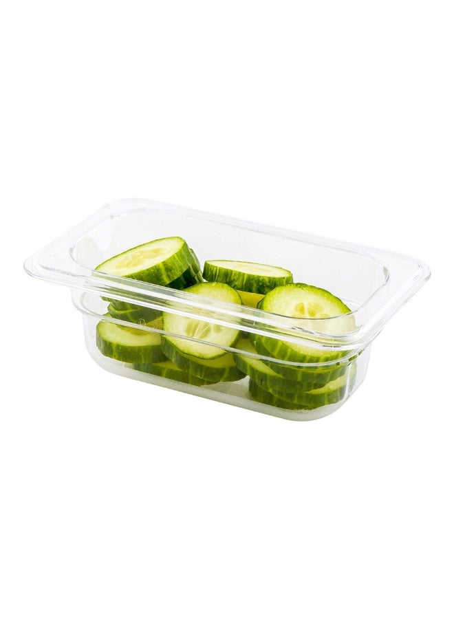Restaurantware 2.5 Inch Deep Food Pans, 1 1/9 Size Commercial Food Storage Container - Freezable, Break-Resistant, Clear Plastic Cold Pans, Dishwashable, For Kitchens, Restaurants, Or Cafeterias - Image 2
