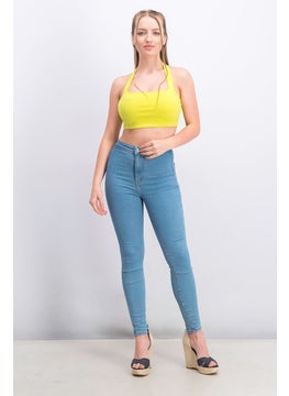 Women Halter Neck Sleeveless Solid Crop Top, Yellow Green - pzsku/Z7E08ACA54DE1A7DF2A6AZ/45/_/1724350843/cd78572d-8b71-43c8-9a9d-91557acecd7a