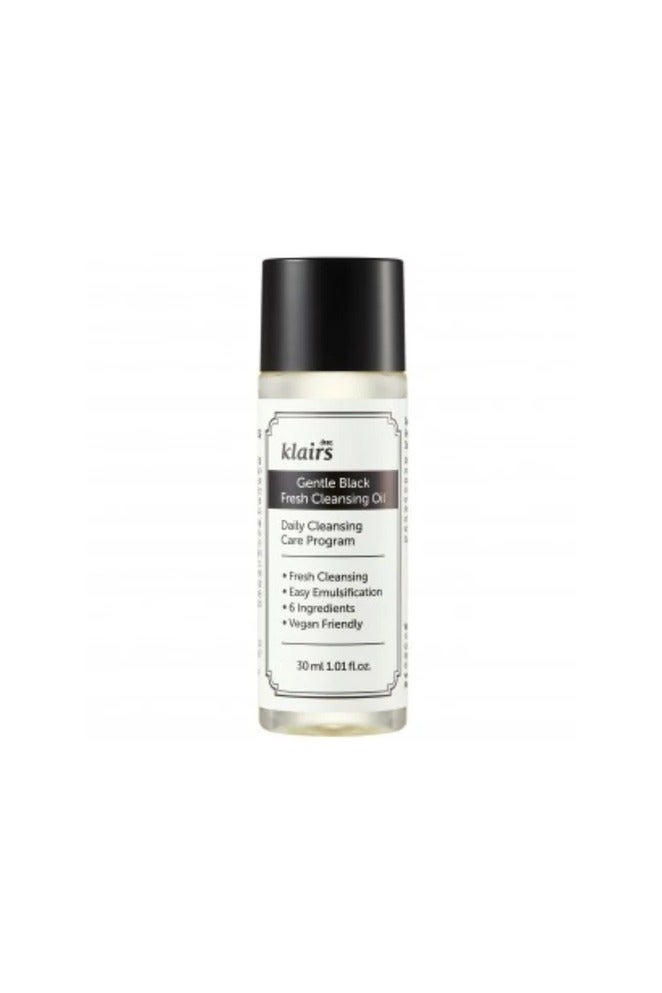 Klairs Dear, Klairs Gentle Black Fresh Cleansing Oil Make Up Remover 30ml - Image 1