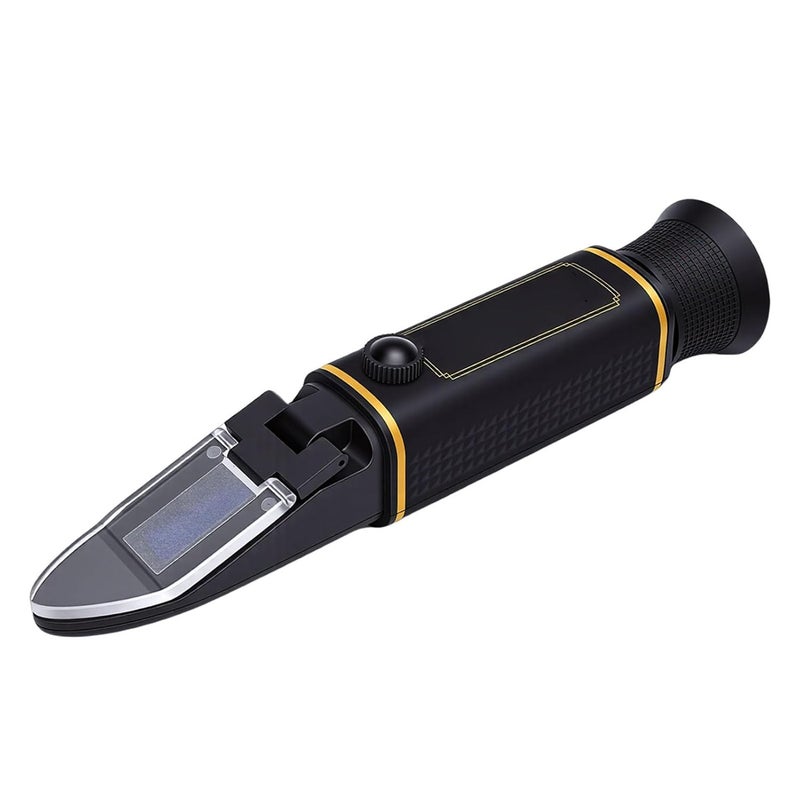 AMONIDA Brix Refractometer, 0-32 Sugar Content Measurement Tool with ATC, Ideal for Wine, Liquids, Beverages, Agricultural Orchards, Food Processing, Sugar Making & Laboratory Testing - Image 3