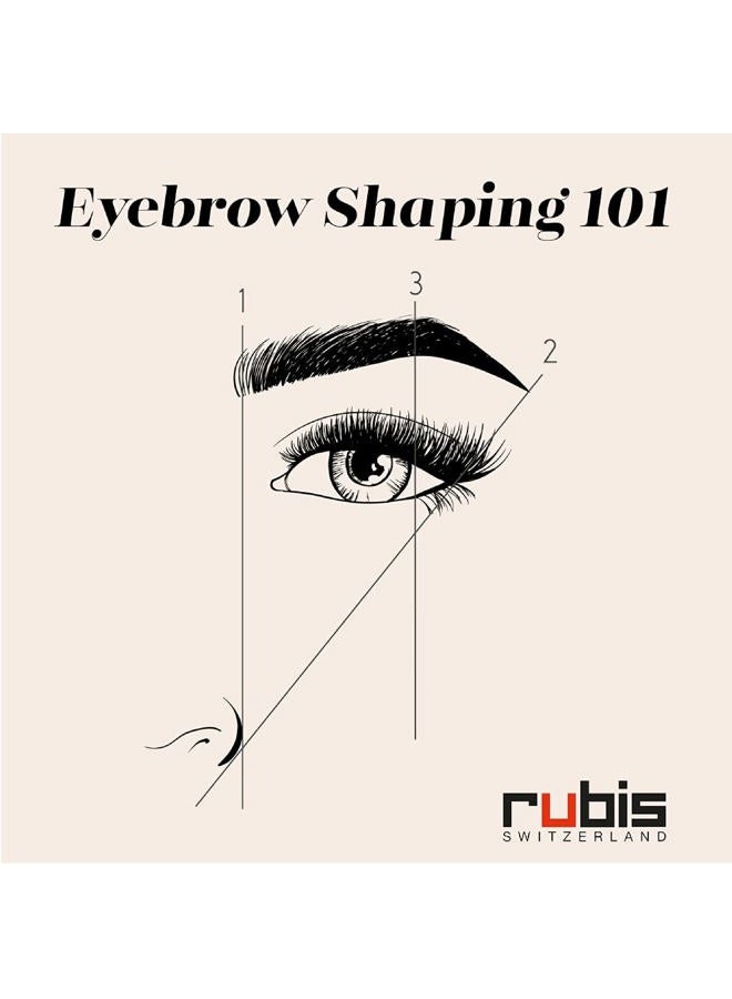 Rubis Stainless Steel Pointed Tweezers with Pro Grip for Precise Eyebrows and Hair Removal, 1K003PGRG, Made in Switzerland, Red Gold - Image 5