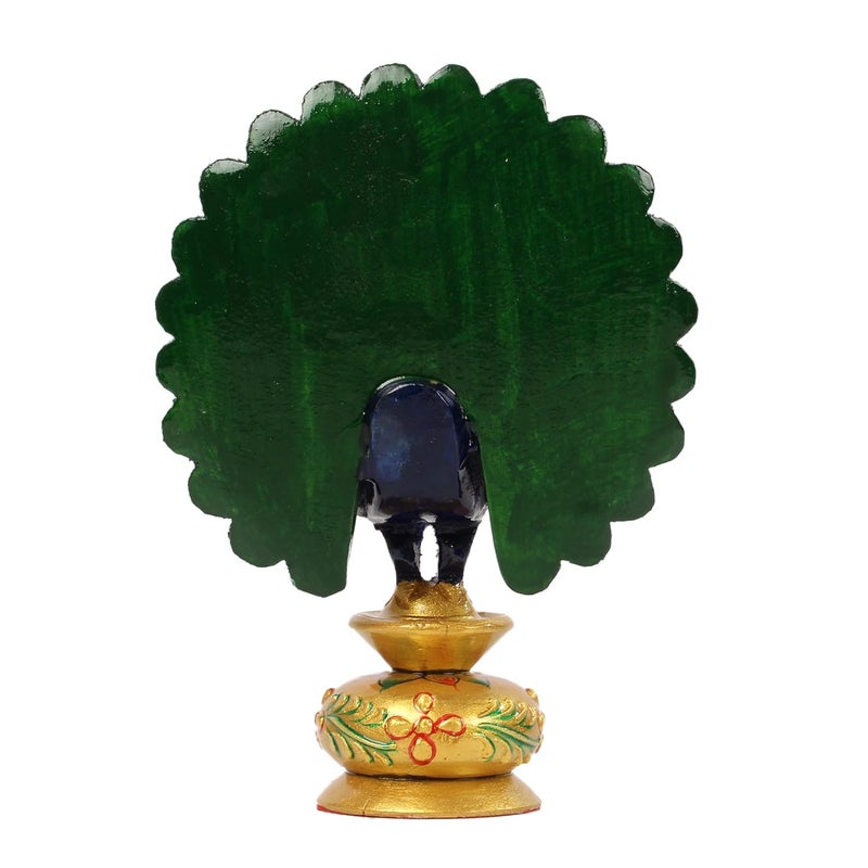 SANDECO 3 Golden Amboz Resin Dancing Peacock Showpiece Figurine for Home Office Decor Gifts House Warming Statue Idols Multicolor - Image 3