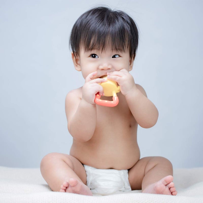 QUALEAP MedicalGrade Teething Toys for Babies 06 612 1218 Months  Teethers with 2  Baby Fruit Feeders and 4  Baby Teether  BPA FreeFreezer Free  Soft Textures for Infant and Toddlers Green - Image 2