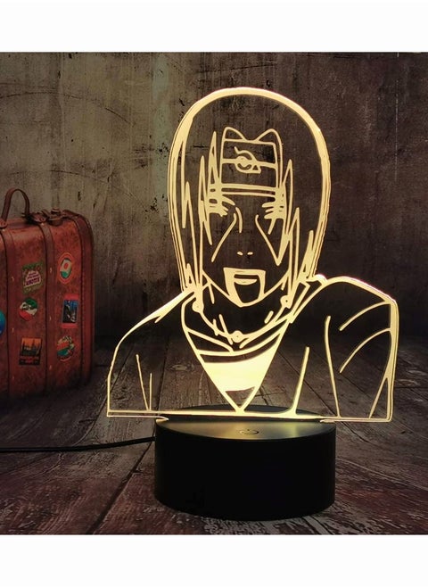 Naruto Anime Uchiha Itachi LED Night Light 16 ​Color Change with Remote Timer