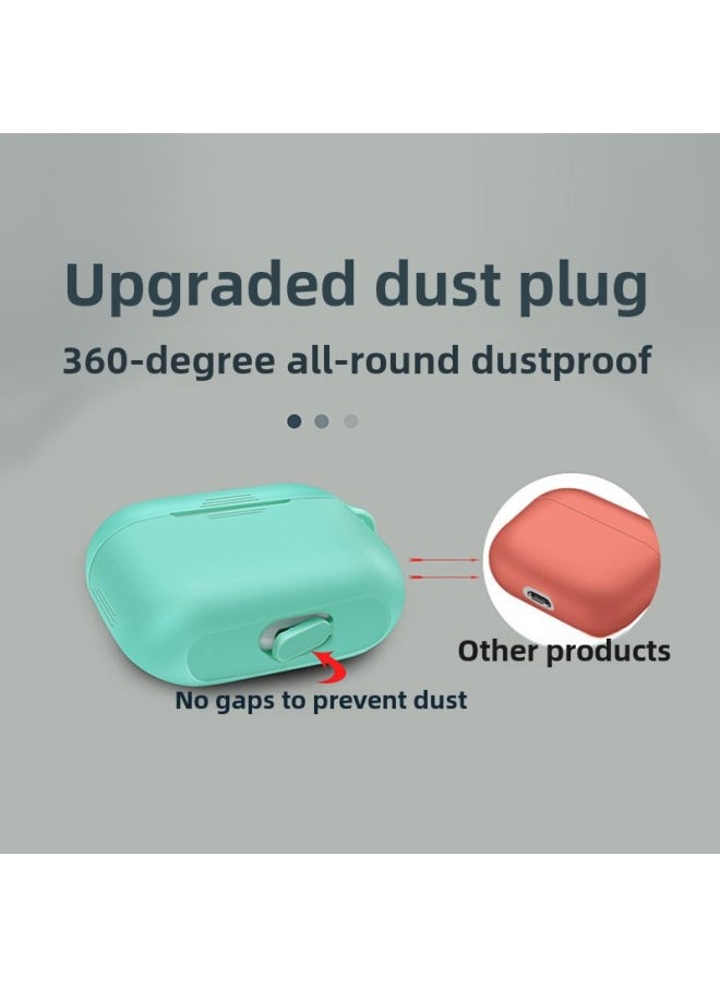 Generic - Protective Case For Airpods Pro Apple Third Generation Airpodspro2 Wireless Headset Silicone Protective Case-Color:2447C Rose Gold-Applicable Model:Airpods Pro2 (one-piece Model With Ears And No Dust Plug) - Image 1
