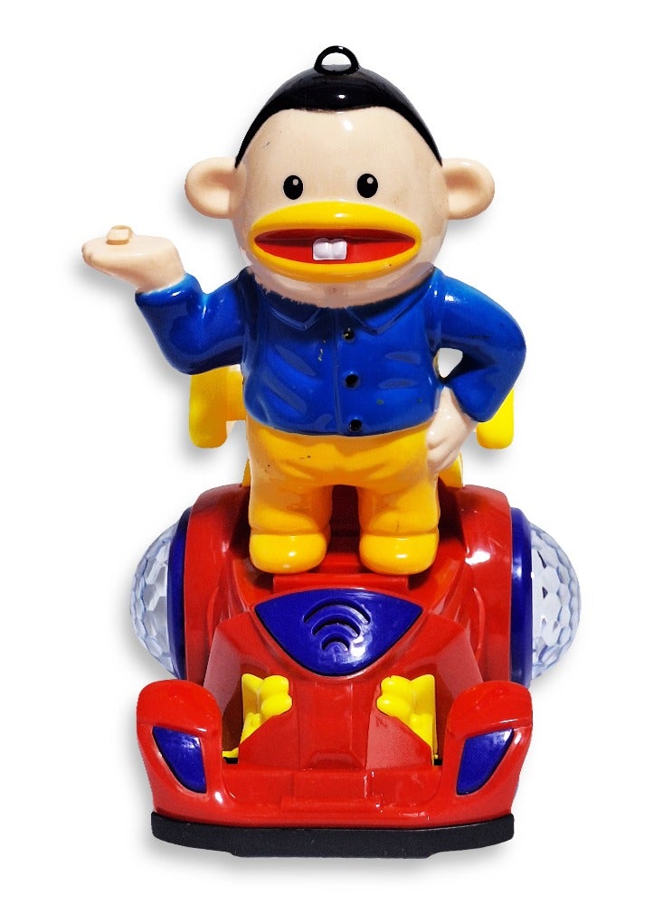 wonderful musical action toy for children, a dancing cartoon characters on a light-up moving car , a new Ramadan lantern toy for children, model NO.02-13, multi-color - Image 3
