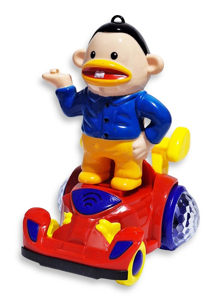 wonderful musical action toy for children, a dancing cartoon characters on a light-up moving car , a new Ramadan lantern toy for children, model NO.02-13, multi-color - Image 4