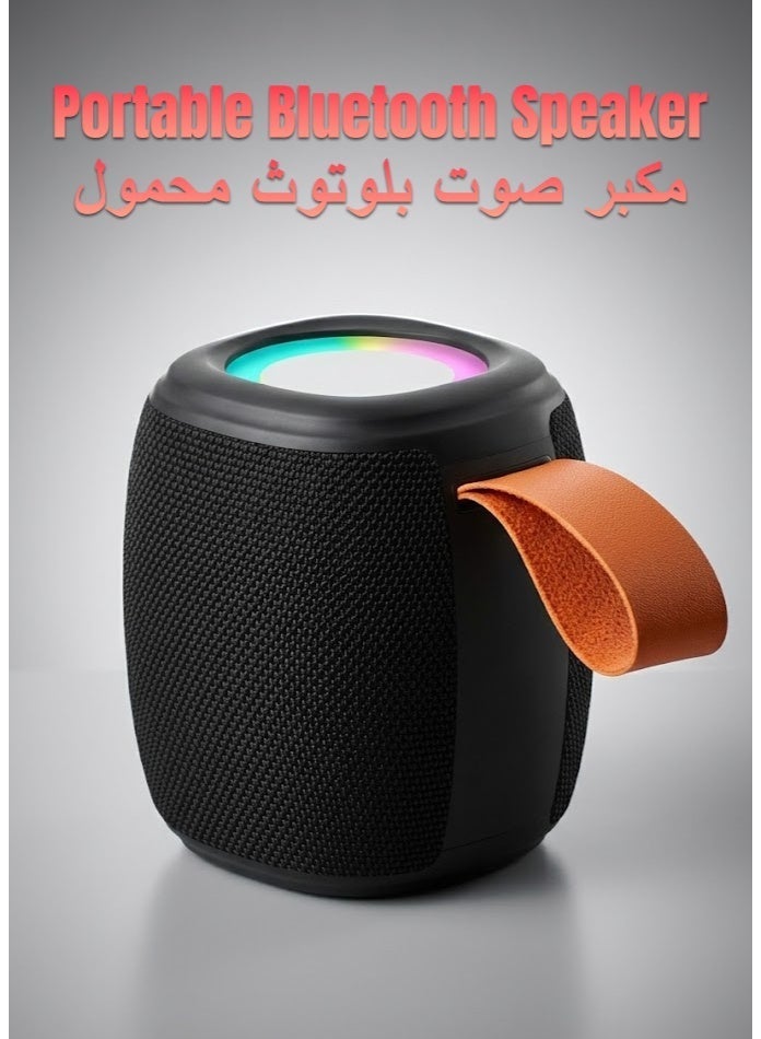 general Portable Bluetooth Speaker – RGB Disco Lights, Powerful Bass, IPX4 Waterproof, 800mAh Battery, FM Radio, TF Card 32GB Support, Wireless Speaker for Outdoor, Travel & Home Parties - Image 2