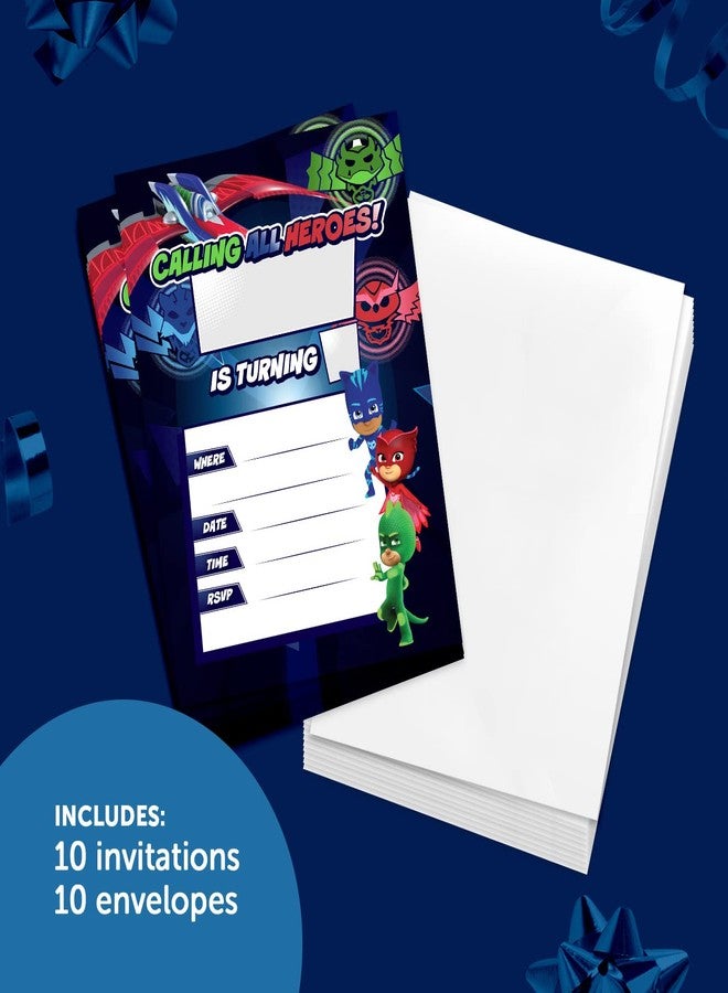 ديزرت كاكتوس بطاقات دعوة لحفلات الأطفال بتصميم صبار الصحراء من بي جي ماسكس، للأولاد والبنات، 10 بطاقات مع أظرف، عيد ميلاد سعيد (النمط أ) - Image 2