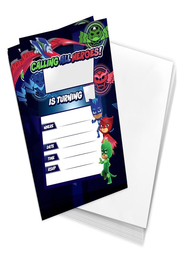 ديزرت كاكتوس بطاقات دعوة لحفلات الأطفال بتصميم صبار الصحراء من بي جي ماسكس، للأولاد والبنات، 10 بطاقات مع أظرف، عيد ميلاد سعيد (النمط أ) - Image 1