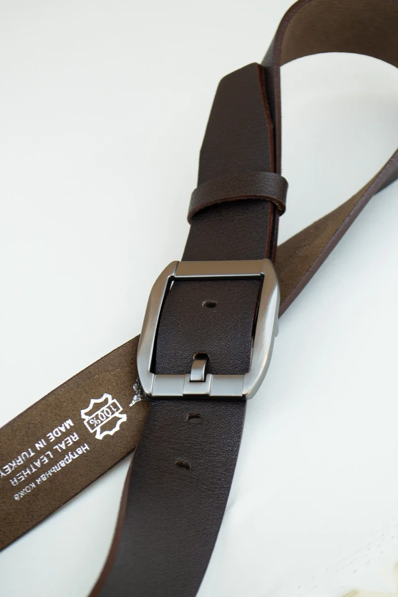 Gayış Gaış Special Boxed| Premium 100% Leather | Men's Denim-Fabric Trouser Belt | Soft Italian Leather Belt