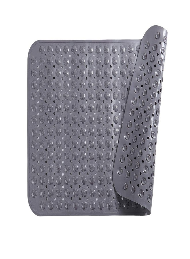 Chavda PVC Door Bathroom mat Anti Skid Rectangle Dark Grey (Design 2 | 70 X 35) - Image 1