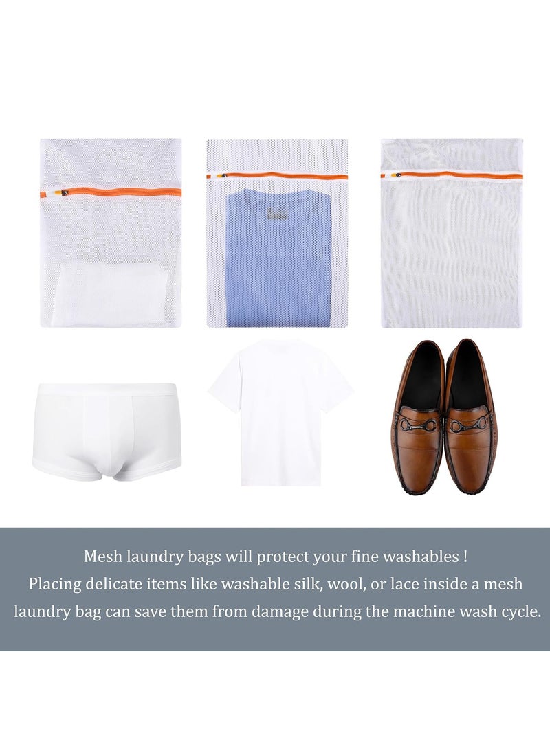 Urbane Home Urbane Home Laundry Washing Bags Reusable Mesh Laundry Bags Washing Bags for BlouseBraPantyHosieryLingerieJeans Laundry Storage Bag Clothes Bags 6 Piece Set White  - Image 5