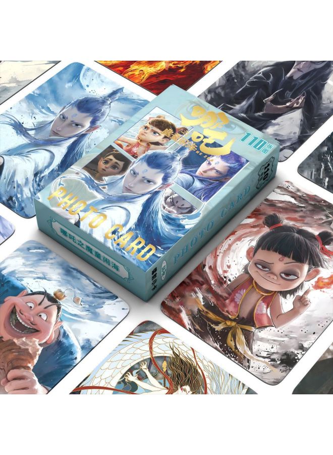 The Magic Child Of Which Little Card Is Around Naohaitu 55 Laser Fashion Peripheral Card Board Game Peripheral Card 101-Colour:Nezha: The Devil Boy Makes The Sea, The Same Laser Photo Card With A Box Office Of 10 Billion-Specification:Same Style Celebrity Peripheral Mushroom Card Book  - Image 3