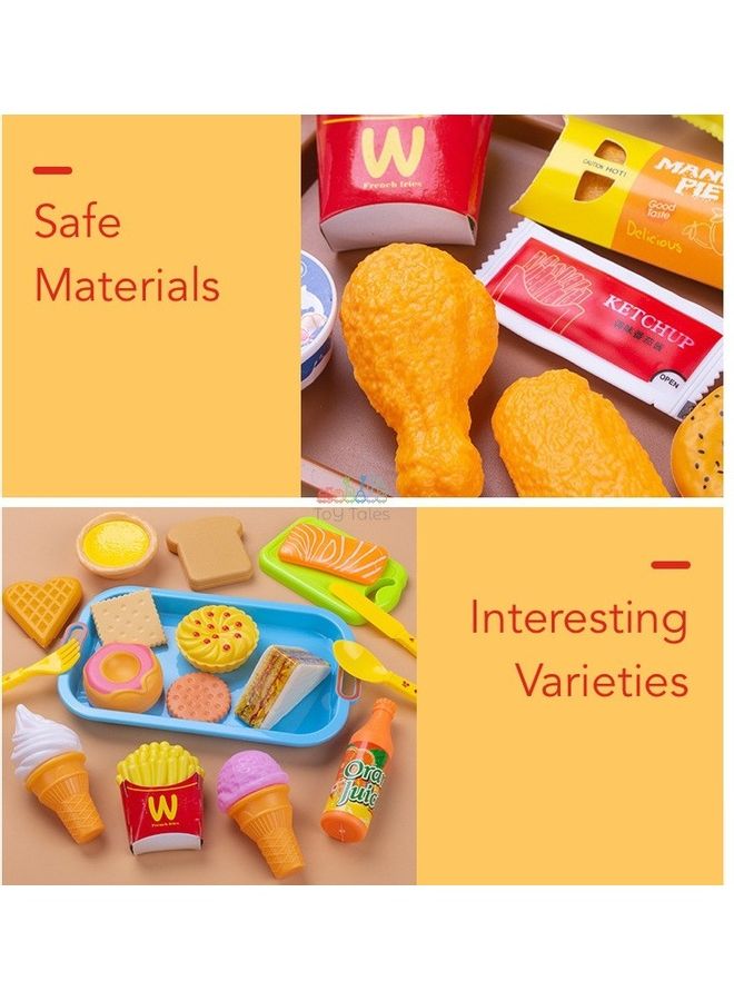 88-Piece Fast Food Pretend Play Toys - Image 4