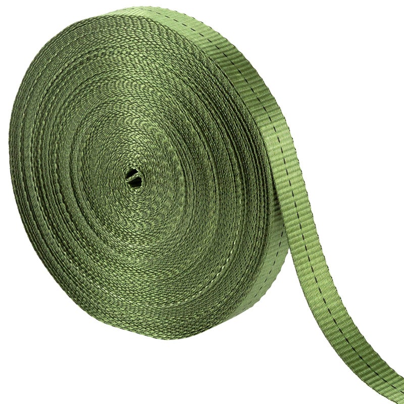 Biubee 108 Feet Green Tree Tie Strap 1 Inch Wide Tree Support Straps - Green Staking and Guying Material Garden Tie Plant Tie for Outdoor Use, 1763 Lbs Strength - Image 1