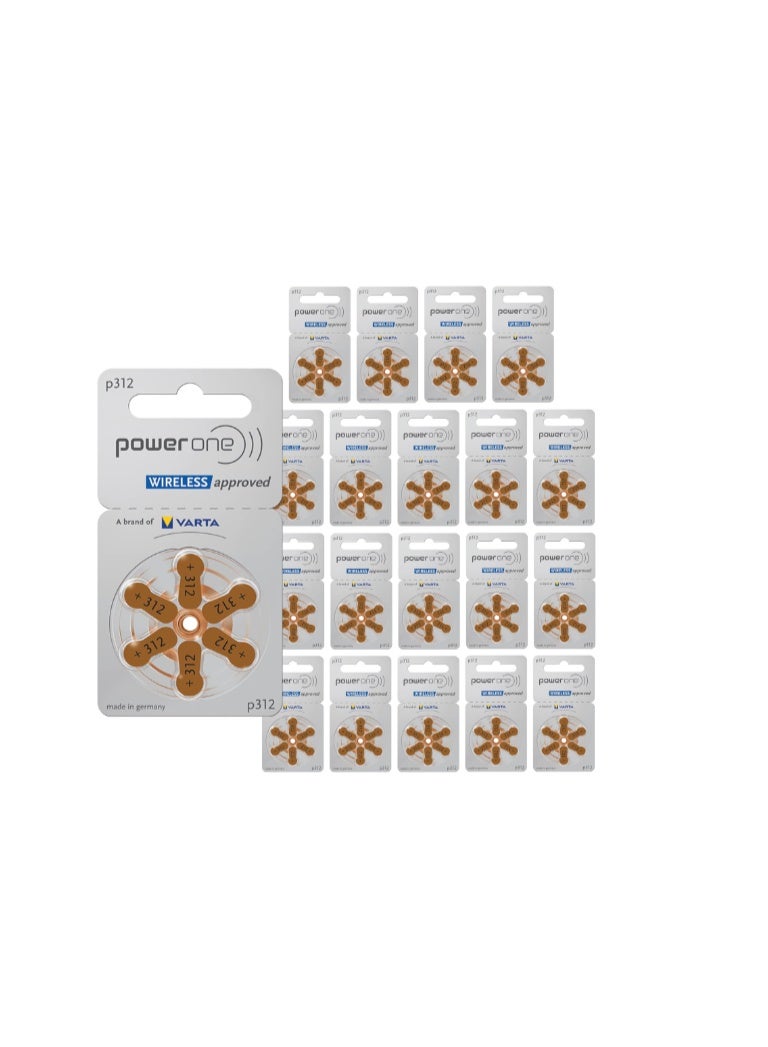Power One P312 Hearing Aid Batteries – 60 Pieces, Reliable Performance, Made in Germany - Image 1