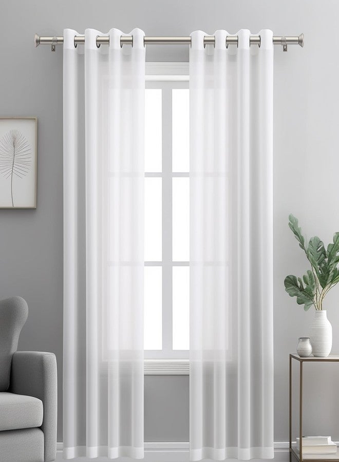 SIMEWIN Heavy Duty Curtain Rods for Windows 48 to 84 Inches, Silver Adjustable Curtain Rods with Diamond Finials for Bedroom, Living Room, Patio, Kitchen, Farmhouse - Image 3