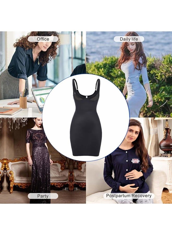JOYSHAPER Full Slips for Women Under Dresses Tummy Control Dress Slip Shapewear Body Shaper Cami Skirts, Black, XXL - Image 4