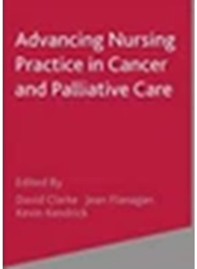 Advancing Nursing Practice in Canacer & Palliative Care .