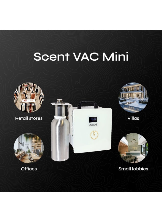 Scenta Flora SCENT VAC MINI - Premium HVAC Commercial Aroma Diffuser for Large Spaces | Customizable Fragrance Control via Mobile App (White))  - Image 2