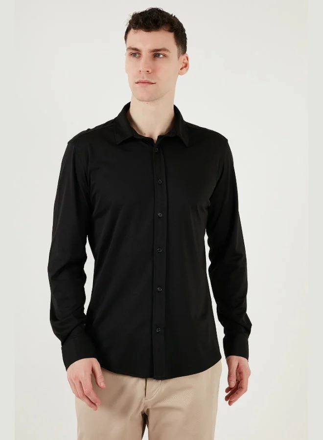 Buratti  Buratti Cotton Regular Fit Plain Collar Shirt Men's SHIRT CF25S119628 for Men | Best Price UAE