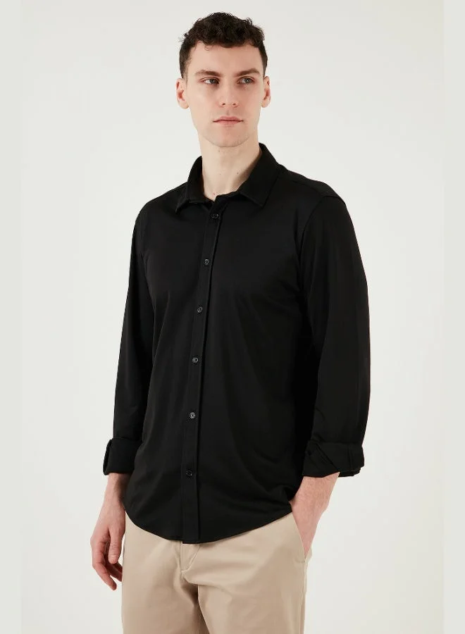Buratti  Buratti Cotton Regular Fit Plain Collar Shirt Men's SHIRT CF25S119628 for Men | Best Price UAE