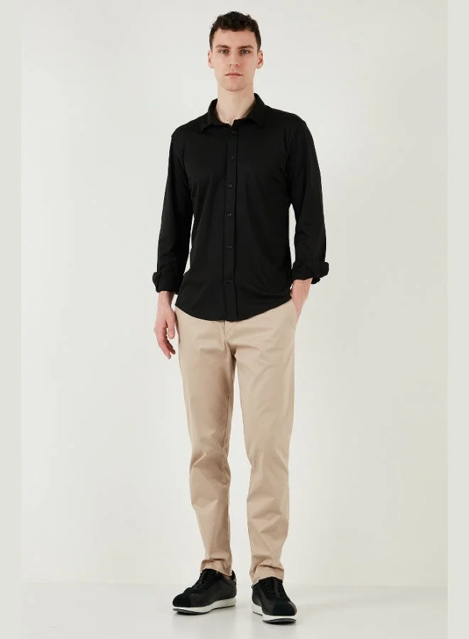 Buratti  Buratti Cotton Regular Fit Plain Collar Shirt Men's SHIRT CF25S119628 for Men | Best Price UAE