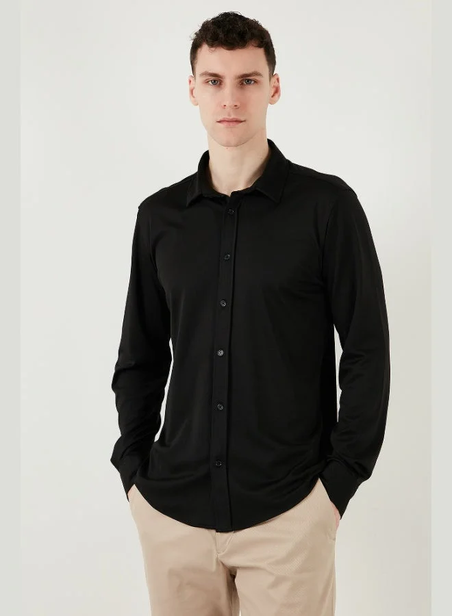 Buratti  Buratti Cotton Regular Fit Plain Collar Shirt Men's SHIRT CF25S119628 for Men | Best Price UAE