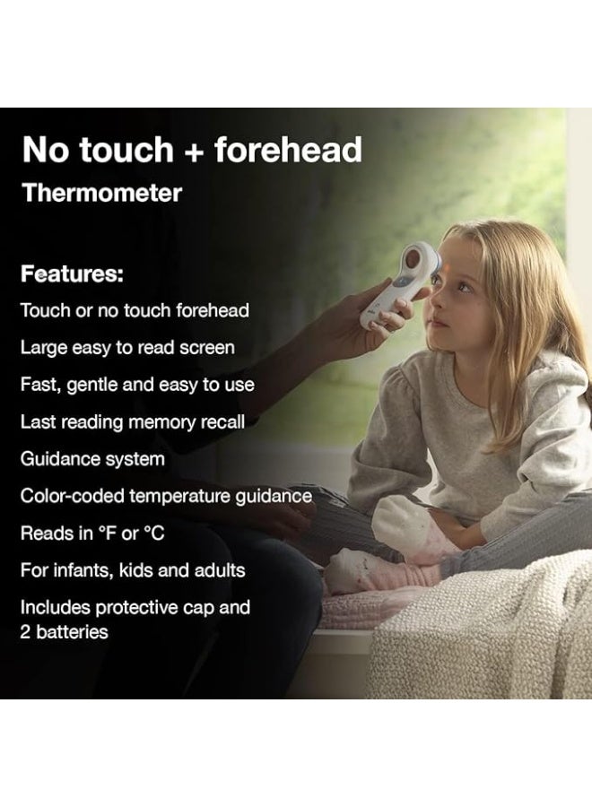 ميزان حرارة جبهة بدون تلامس – قياس سريع ودقيق بالأشعة تحت الحمراء للبالغين والأطفال - Image 4