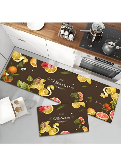 Comfortable And Easy To Maintain Kitchen Mats, Set Of 2 Non-Slip Rugs, Washable And Dust-Proof, Featuring A Convenient Removable Sliding Design For Your Kitchen Needs