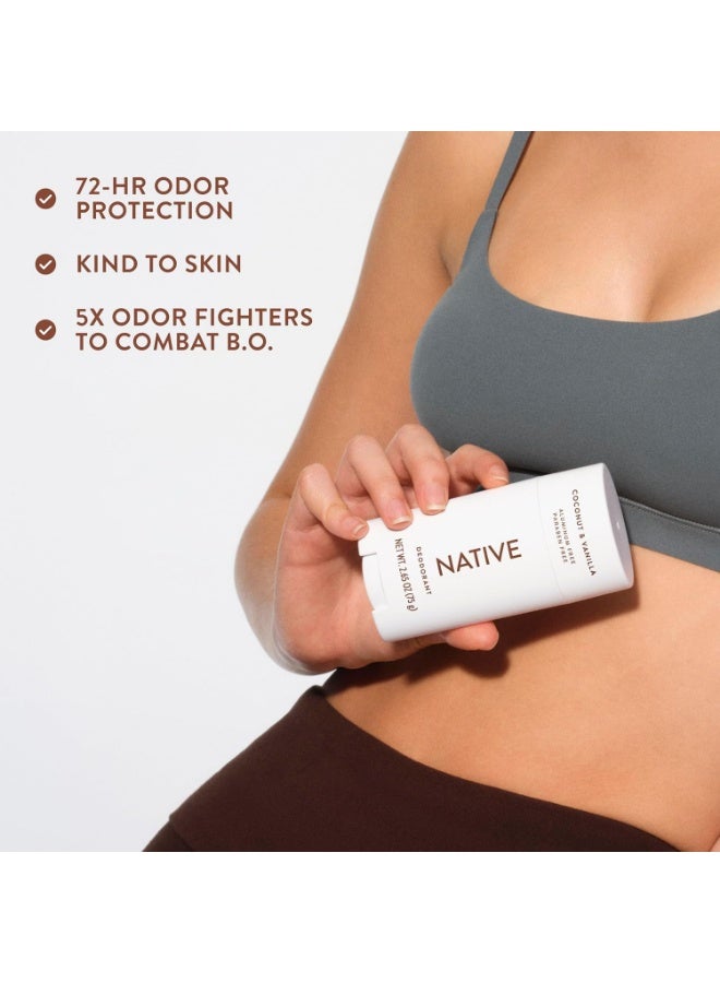 native Deodorant - Natural Deodorant for Women and Men - Vegan, Gluten Free, Cruelty Free - Aluminum Free, Free of Parabens & Sulfates - Coconut & Vanilla - Image 5