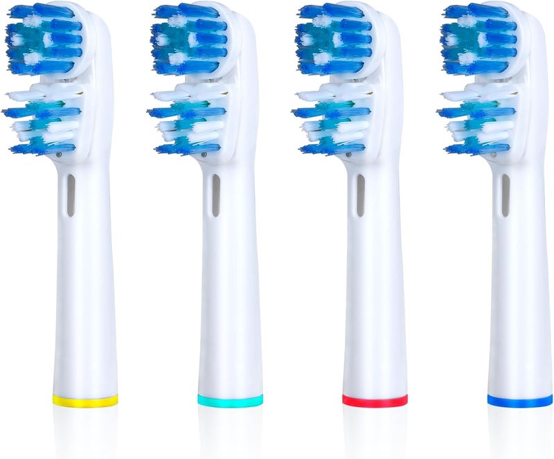 VWONST Replacement Brush Heads Compatible with Oral-B Dual Clean Electric Toothbrush - Pack of 4 - Image 1