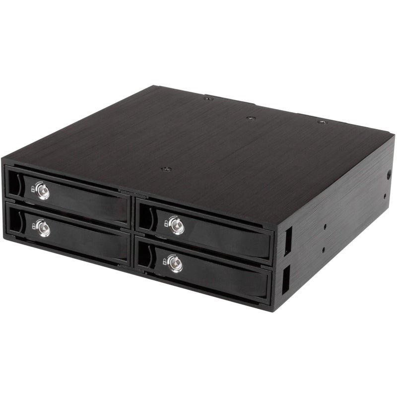 Startech.com StarTechcom 4Bay Mobile Rack Backplane for 25in SATASAS Drives Hot Swap SSDsHDDs from 515mm Supports SAS II SATA III 6 Gbps TAA SATSASBP425 - Image 2