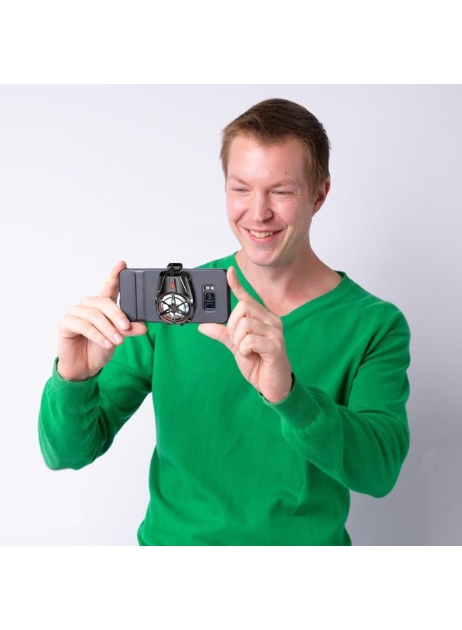 Mobile Phone Cooler, Mobile Phone Cooler for Gaming, with Telescopic Clip, Mute Mobile Phone Cooler, Cooler for Playing Games, Mobile Phone Cooler for Smartphone - Image 2