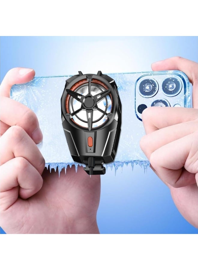 Mobile Phone Cooler, Mobile Phone Cooler for Gaming, with Telescopic Clip, Mute Mobile Phone Cooler, Cooler for Playing Games, Mobile Phone Cooler for Smartphone - Image 1