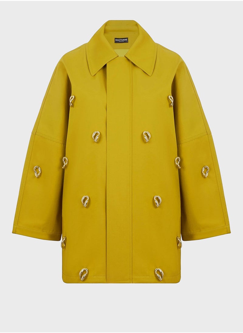 Nocturne - Accessory Detail Trench Coat - Image 1