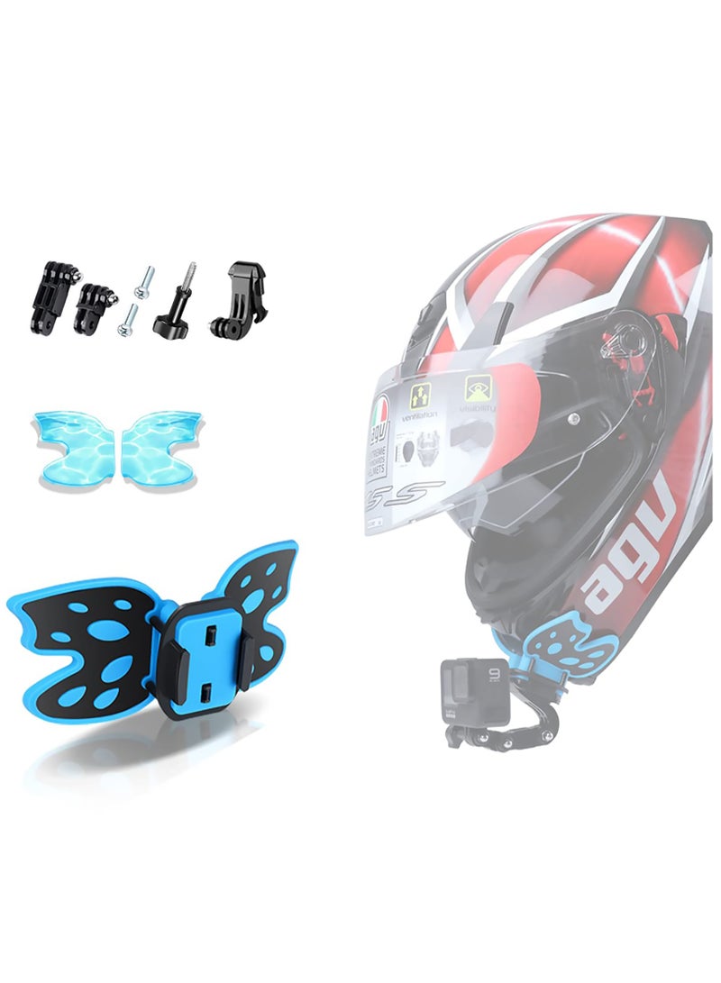 SOLARAE Motorcycle Helmet Chin Mount for GoPro Hero 10 9 8 7 6 5, Insta 360 One R, One X, DJI Osmo Action, Pocket, Cellphones & More Action Cameras with GoPro Mount Adapter Screw Accessories. - Image 2