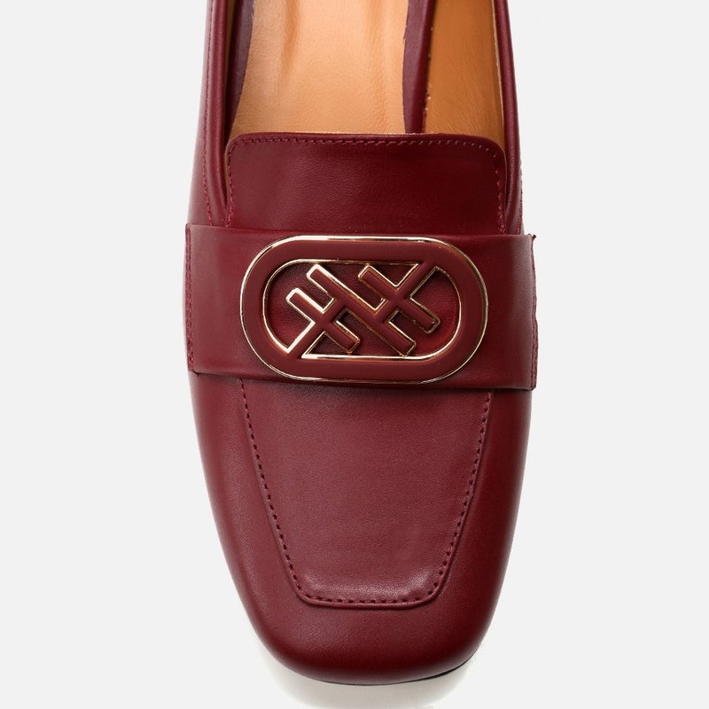 Hotiç 01AYH293440A780 Leather Claret Red Women's Loafer  - Image 5