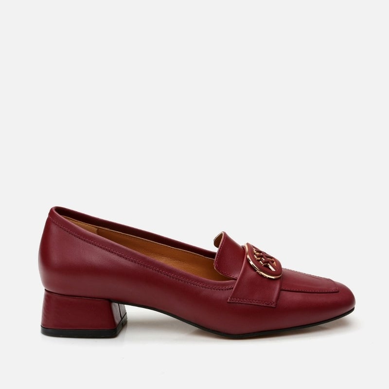 Hotiç 01AYH293440A780 Leather Claret Red Women's Loafer  - Image 1